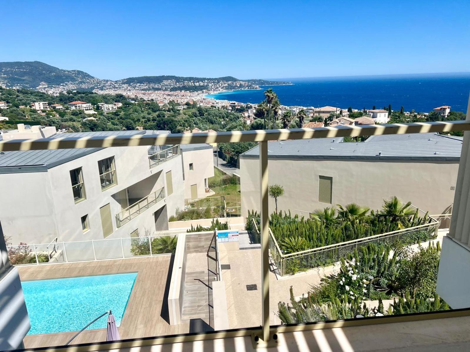 Panoramic Sea View Appartment Blue Pearl Nice Exterior photo