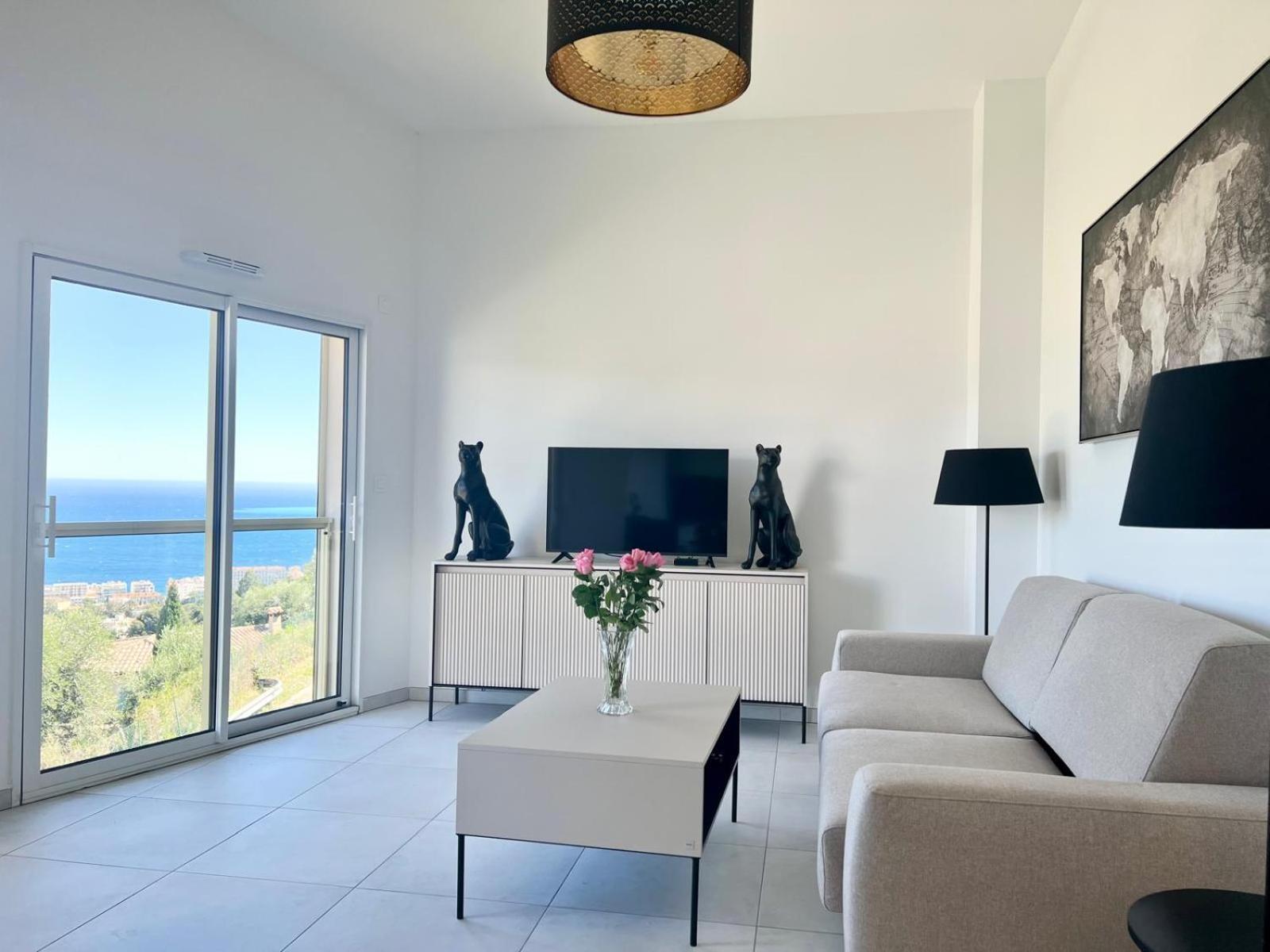 Panoramic Sea View Appartment Blue Pearl Nice Exterior photo